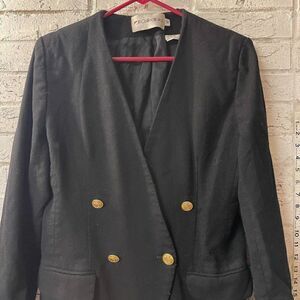 Vintage JH Collectibles Womens Black Blazer 10